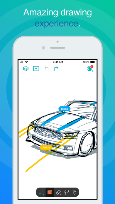 Inko › Whiteboard: Draw+Pencil screenshot 4
