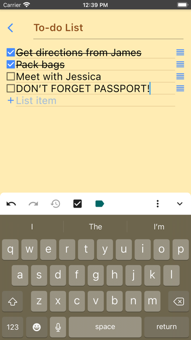 Inkpad Notepad - Notes - To do screenshot 1