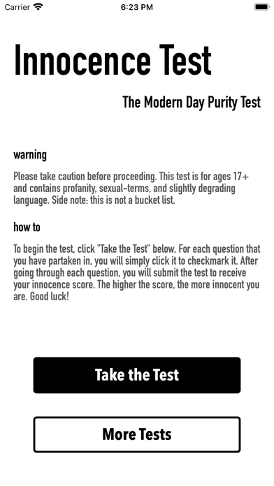 Innocence Test screenshot 3