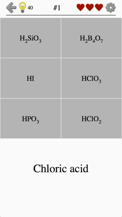Inorganic Acids, Ions & Salts screenshot 1