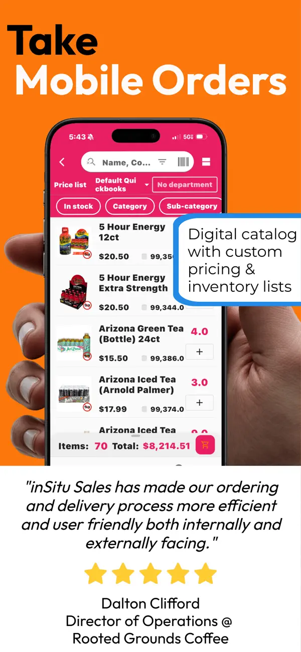 inSitu Sales 2.0: DSD & Orders screenshot 2