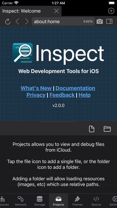 Inspect Browser screenshot 1