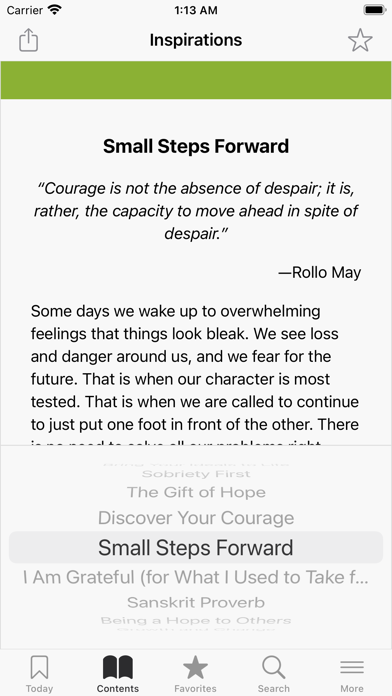 Inspirations from Hazelden screenshot 2