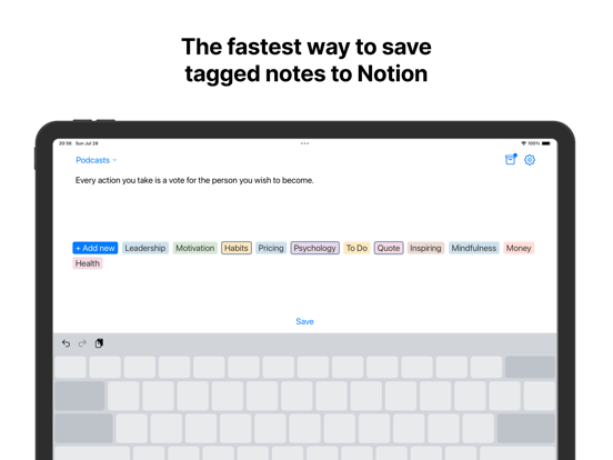 Instant Note for Notion screenshot 1