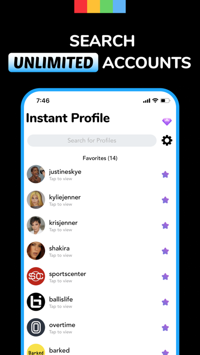 Instant Profile+ - Analytics screenshot 2