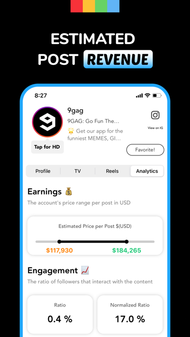 Instant Profile+ - Analytics screenshot 1