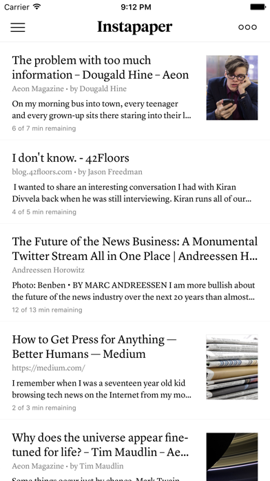 Instapaper screenshot 5