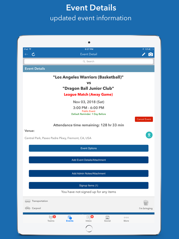 InstaTeam sports team manager screenshot 7