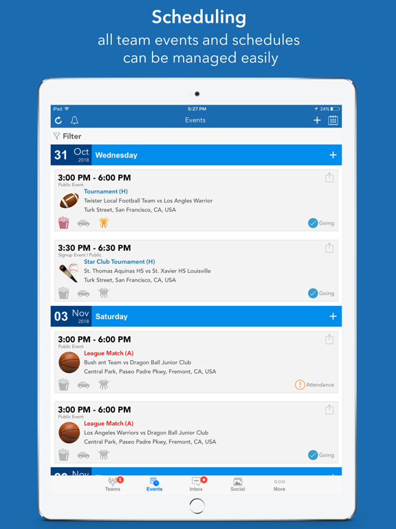 InstaTeam sports team manager screenshot 10