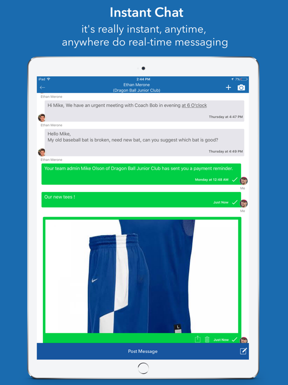 InstaTeam sports team manager screenshot 6
