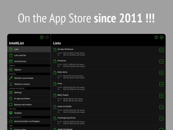 IntelliList - Shopping List screenshot 1