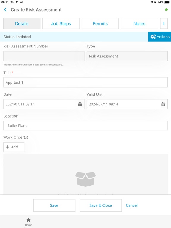 IntelliPERMIT Risk Assessment screenshot 9