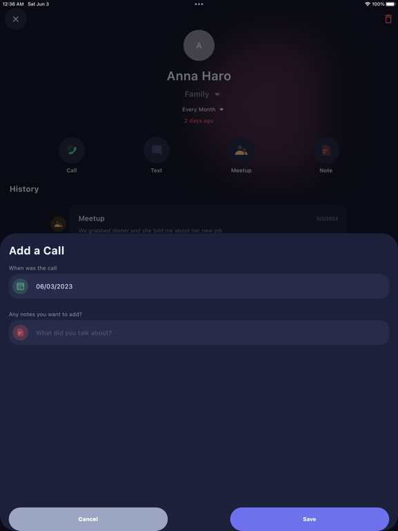 Intently - Personal CRM screenshot 6