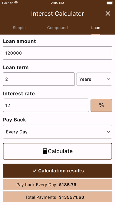 InterIQ : Interest Calculator screenshot 1