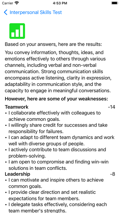 Interpersonal Skills Test screenshot 1