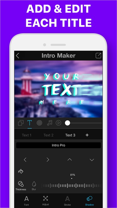 Intro + 3D Movie Trailer Maker screenshot 3