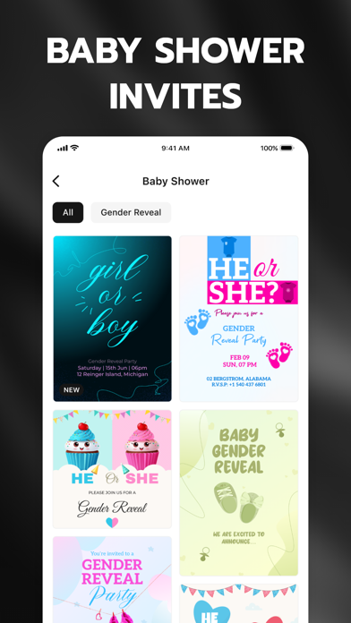 Inva: Invitation Maker + RSVP screenshot 2