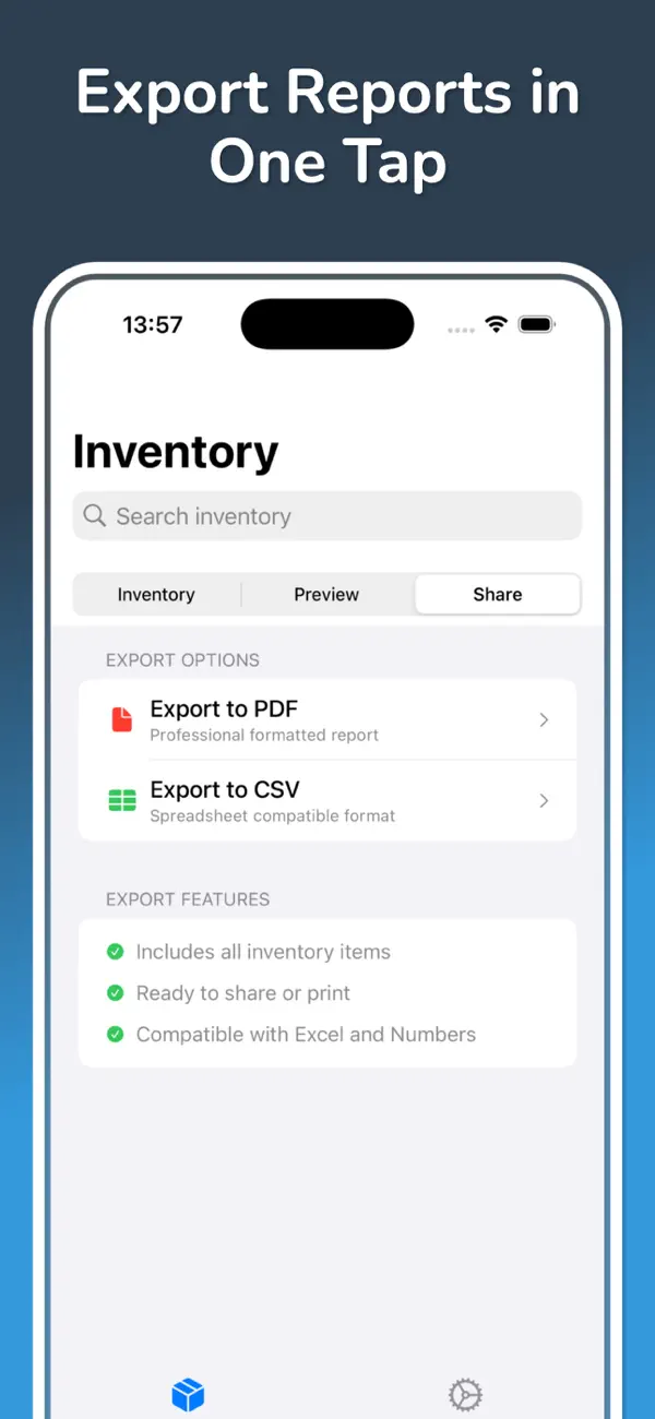Inventory: Product Tracker App screenshot 1
