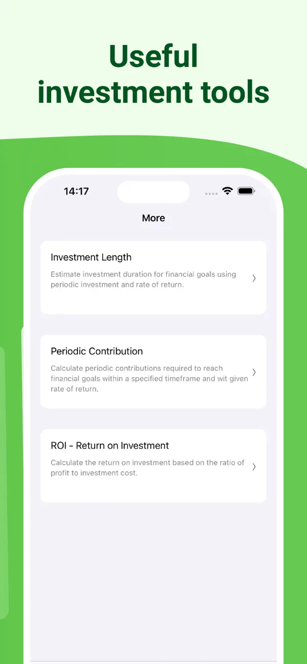 Investment Calculator - Calc screenshot 1