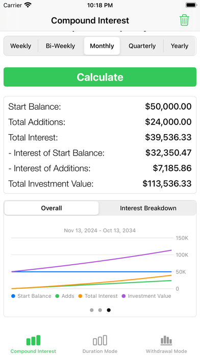 Investment - Compound Interest screenshot 4
