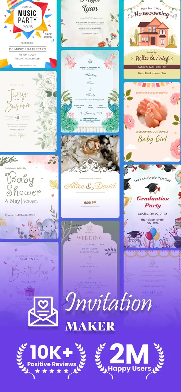 Invitation Maker - Flyer Maker screenshot 4