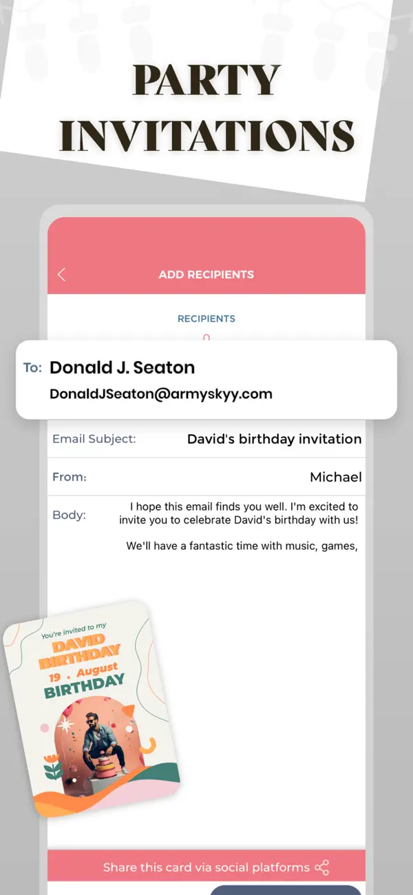Invitation Maker - Flyer Maker screenshot 1