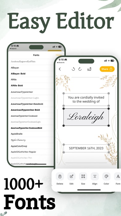 Invitation Maker: Poster, Card screenshot 1