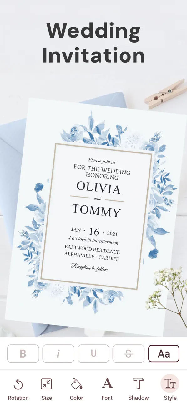Invitation Maker & RSVP Cards screenshot 3