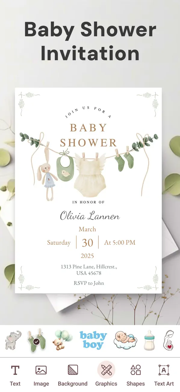 Invitation Maker & RSVP Cards screenshot 4