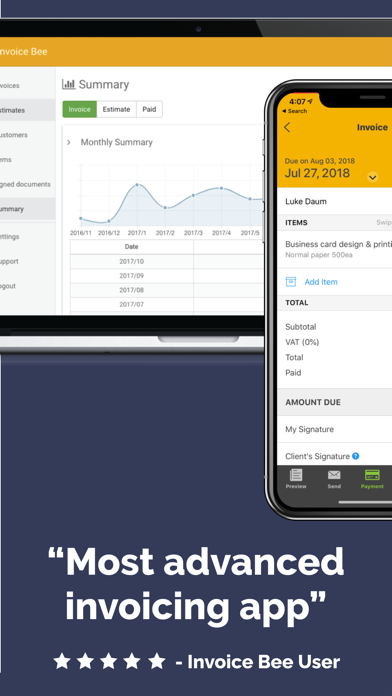 Invoice Bee Estimate Maker 2Go screenshot 4