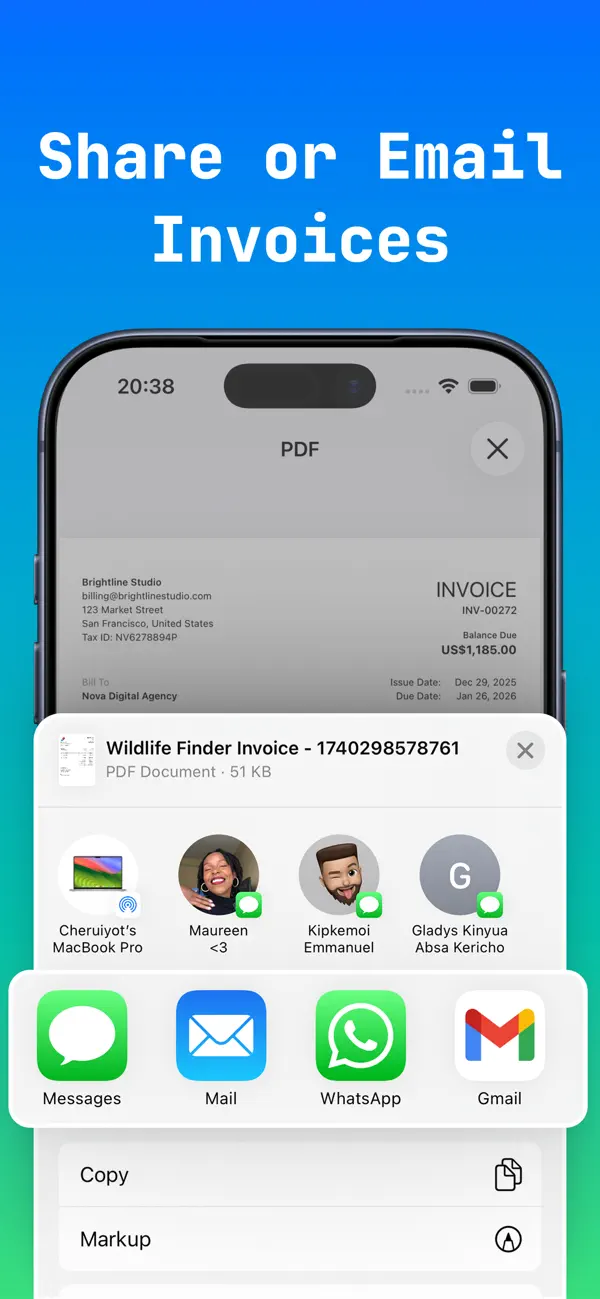 Invoice Generator & Estimates screenshot 3