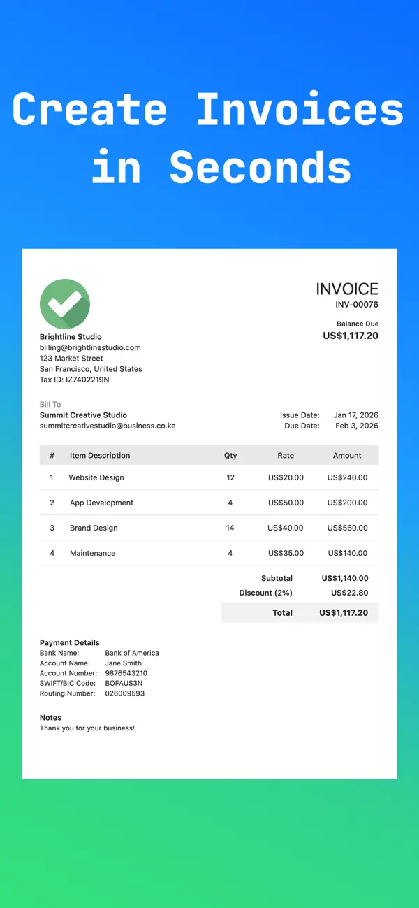 Invoice Generator & Estimates screenshot 4
