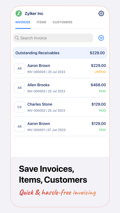 Invoice Generator - Zoho screenshot 2