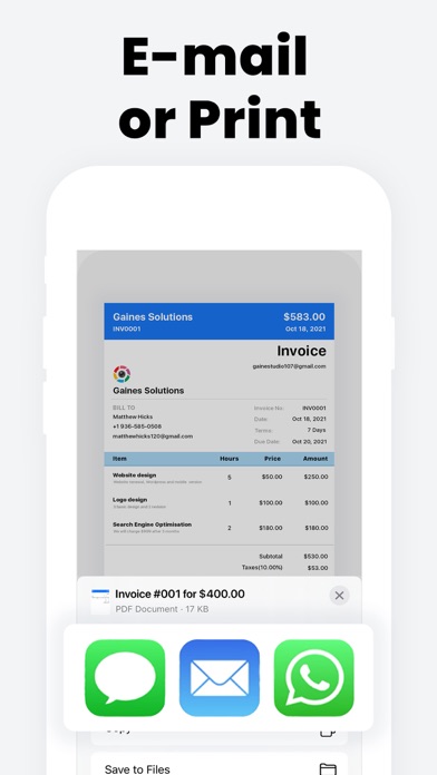Invoice Maker: Easy & Freebie screenshot 1
