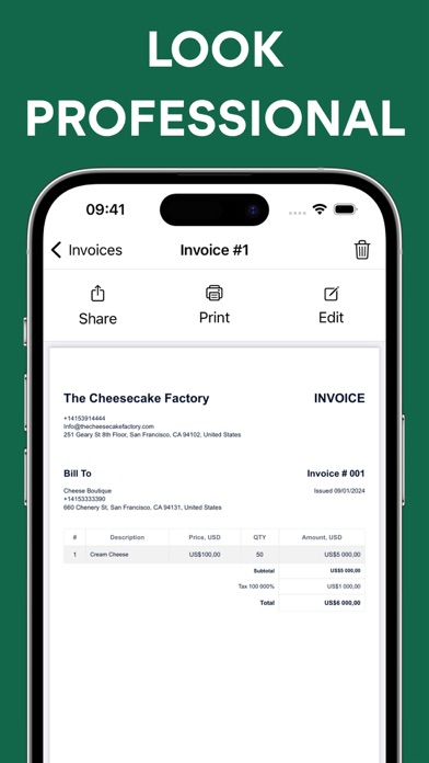Invoice Maker for Contractors screenshot 3