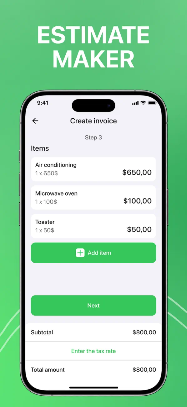 Invoice Maker Simple Generator screenshot 3