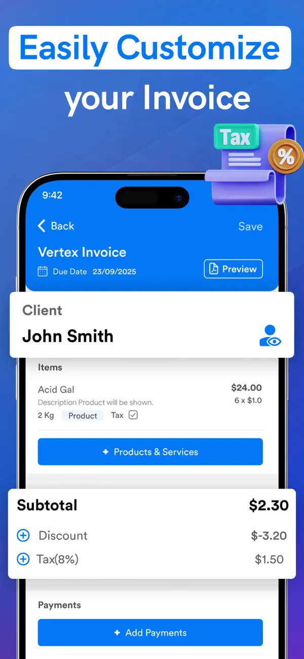Invoice Maker:Business Invoice screenshot 1