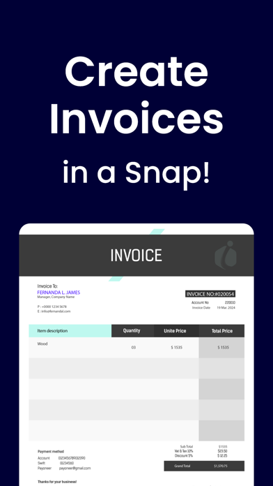 Invoice Maker・Estimate App screenshot 4