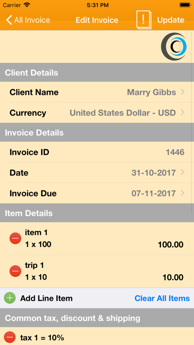 Invoice Template screenshot 3