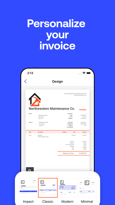 Invoice2go: Easy Invoice Maker screenshot 2