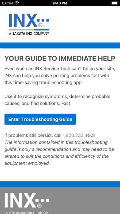 INX Troubleshooting Guide screenshot 3