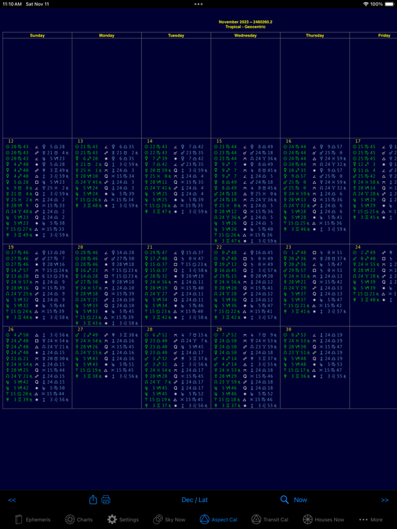 iPhemeris Astrology Charts screenshot 3