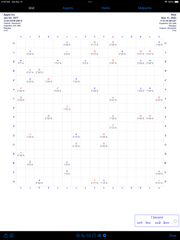 iPhemeris Astrology Charts screenshot 8