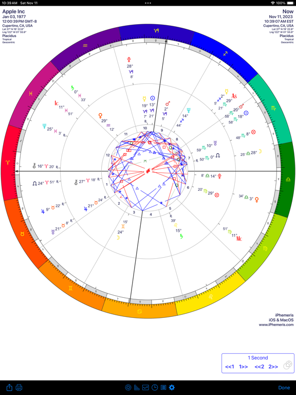 iPhemeris Astrology Charts screenshot 10