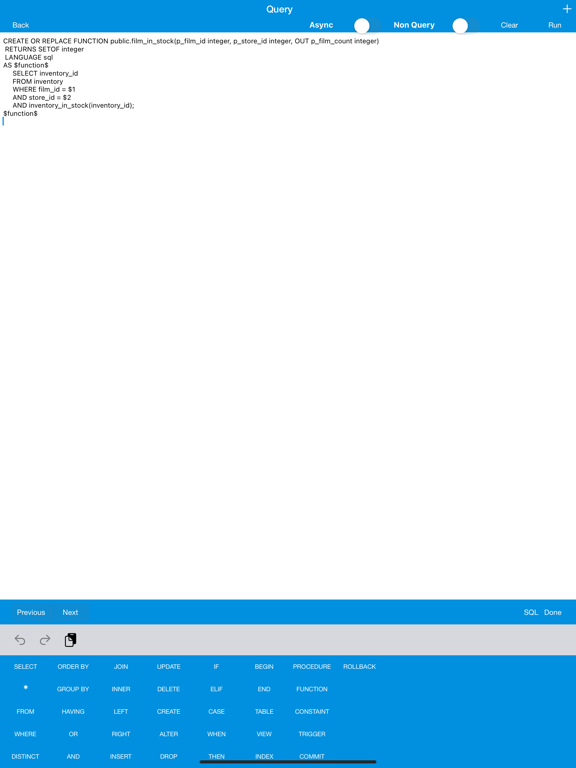 iPostgreSqlProg - PostgreSql screenshot 2