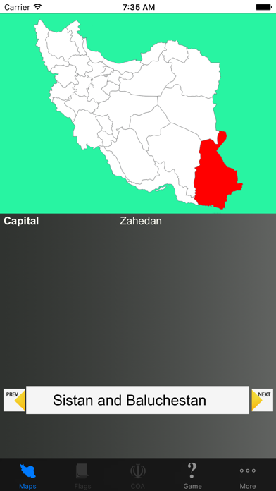 Iran Province Maps and Capitals screenshot 5