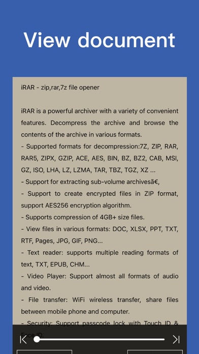 iRAR - zip,rar,7z file opener screenshot 3
