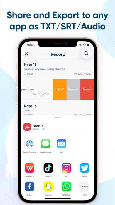 iRecord: Transcribe Voice Memo screenshot 3