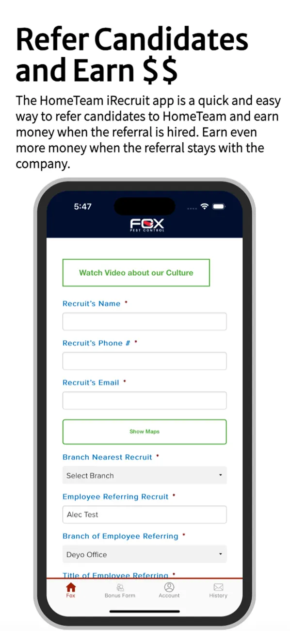 iRecruit-Fox Pest Control screenshot 3
