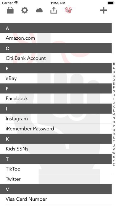 iRemember - Password Manager screenshot 3